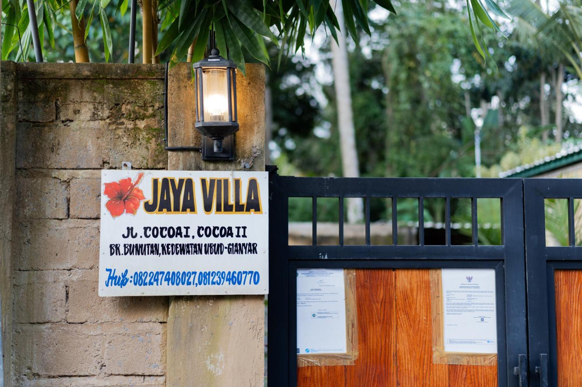 Jaya Villa Убуд Екстериор снимка